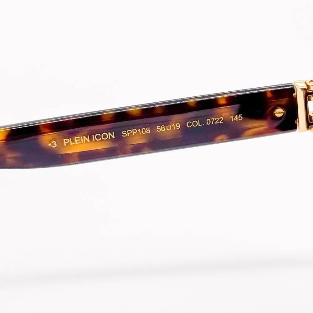 NEW PHILIPP PLEIN ICON SPP108M 0722 HAVANA UNISEX SUNGLASSES PHILIPP PLEIN